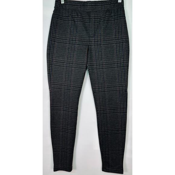 Sanctuary x Anthropologie Plaid Leggings Small Gray Stretch Pants Size Small - Picture 2 of 9